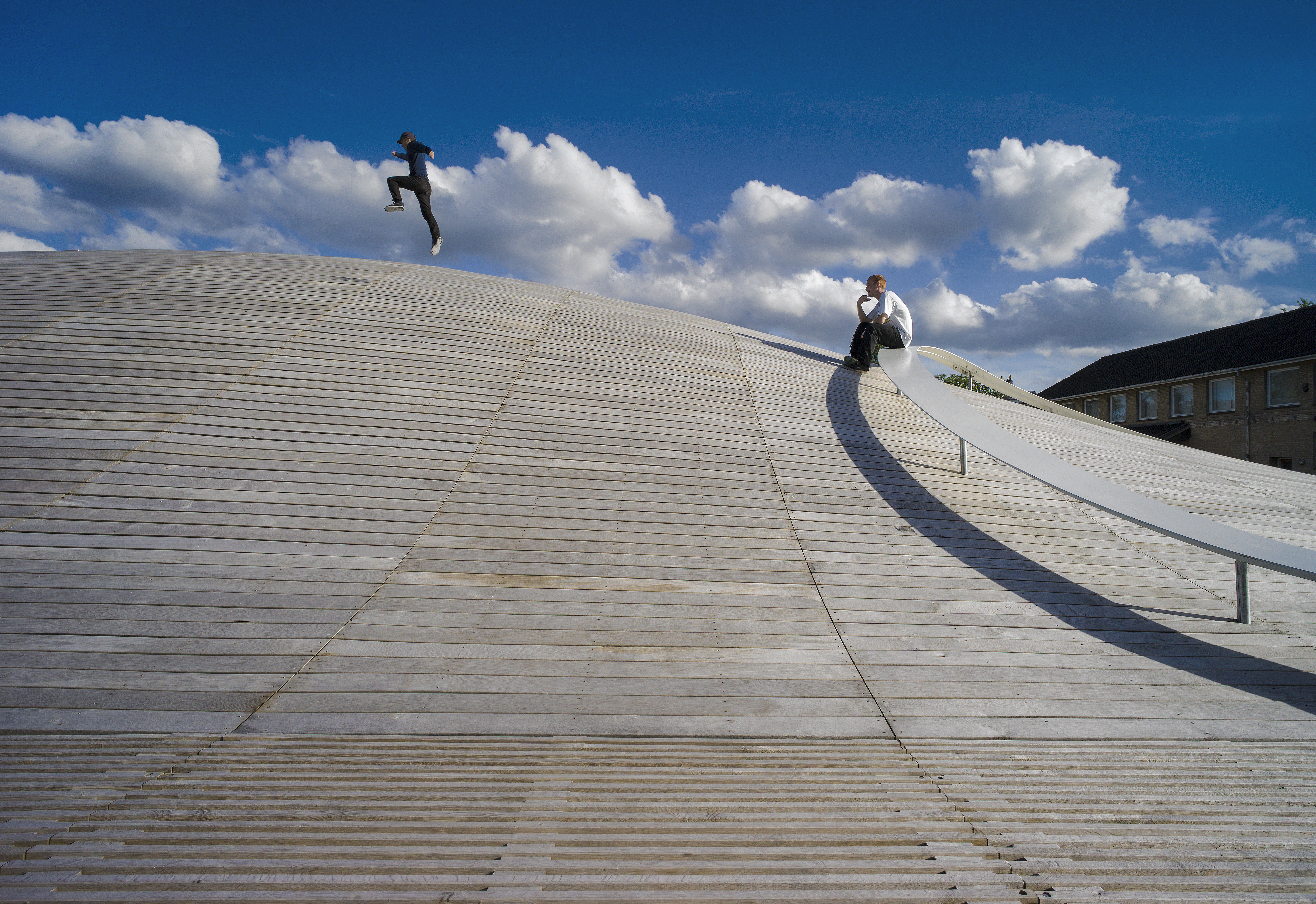 Gammel Hellerup Gymnasium MultiPurpose Hall by BIG Bjarke Ingels