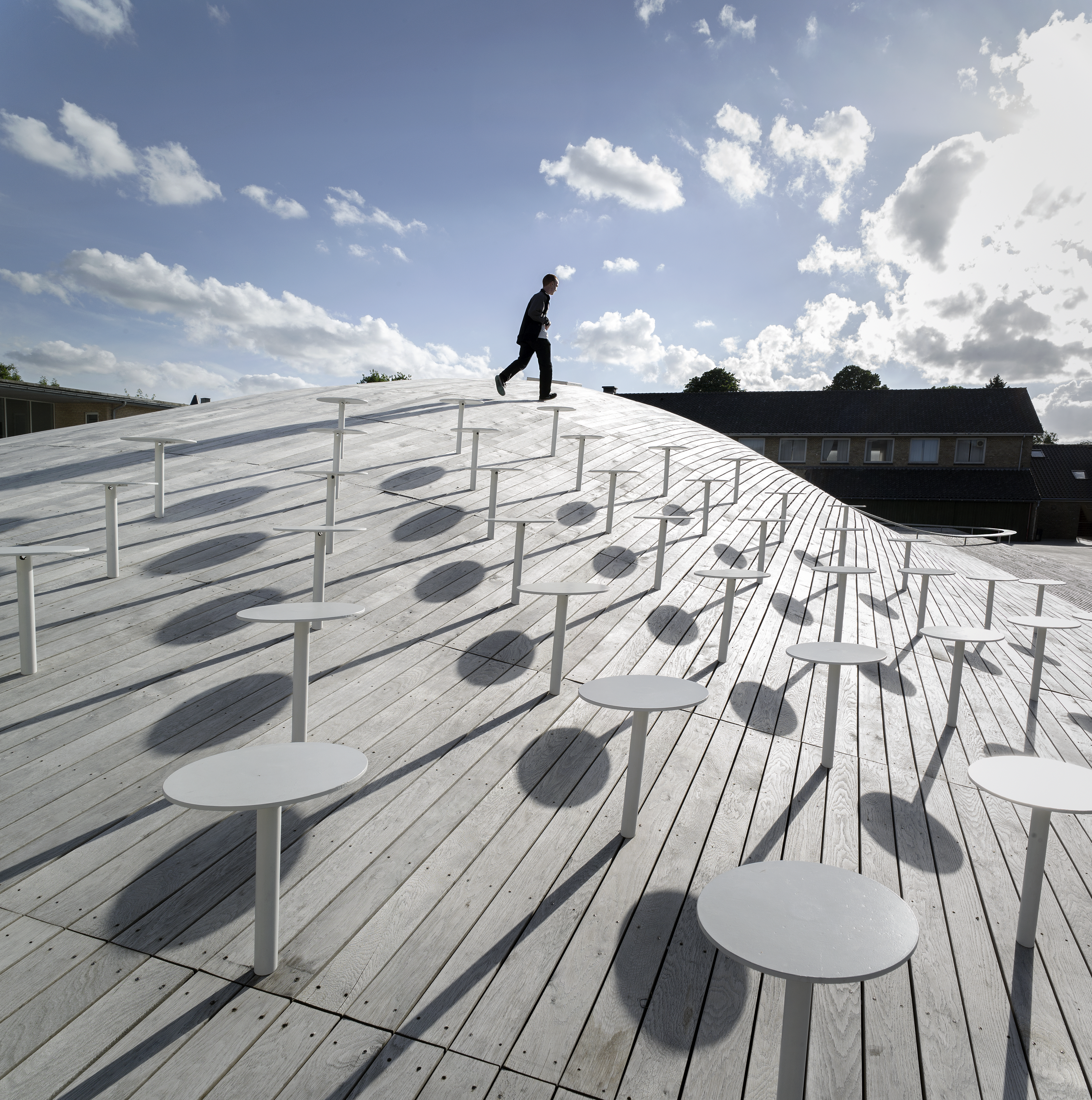 Gammel Hellerup Gymnasium MultiPurpose Hall by BIG Bjarke Ingels