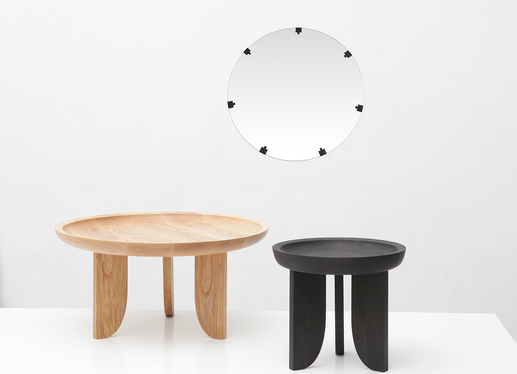 Stitch Round Mirror