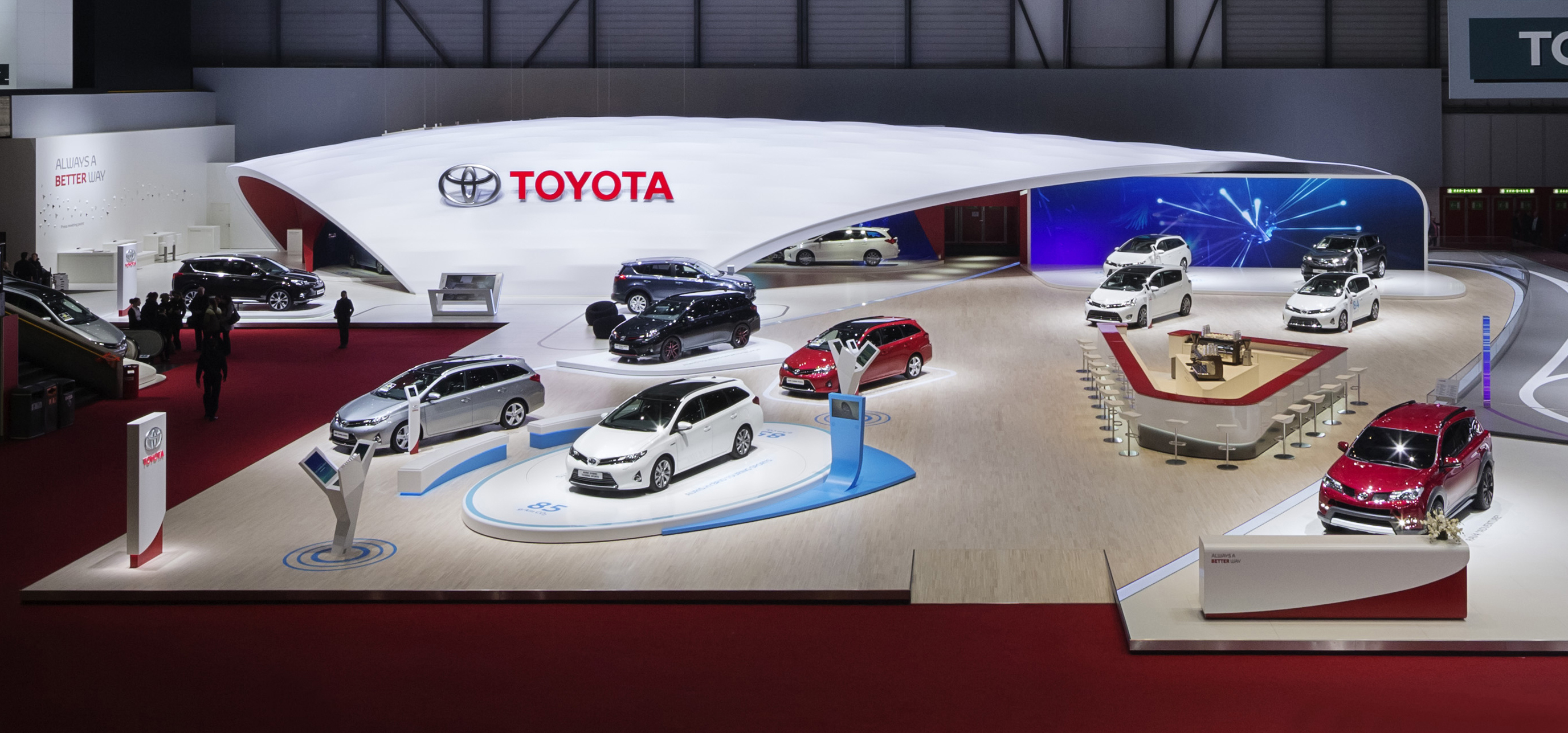 The Wave global stand for Toyota by Déri Design Architizer