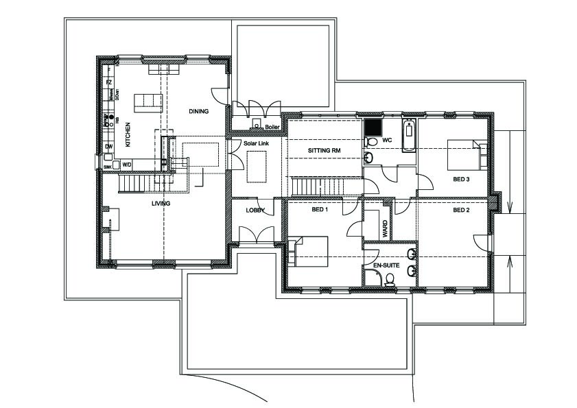 Ballyvester House by Ashley Burns Architect for the sustainable built enviroment Architizer