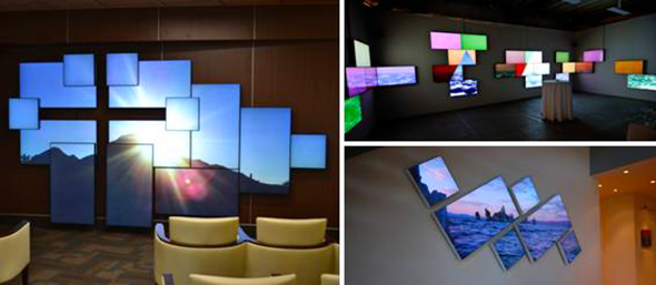 Planar Mosaic Architectural Video Walls