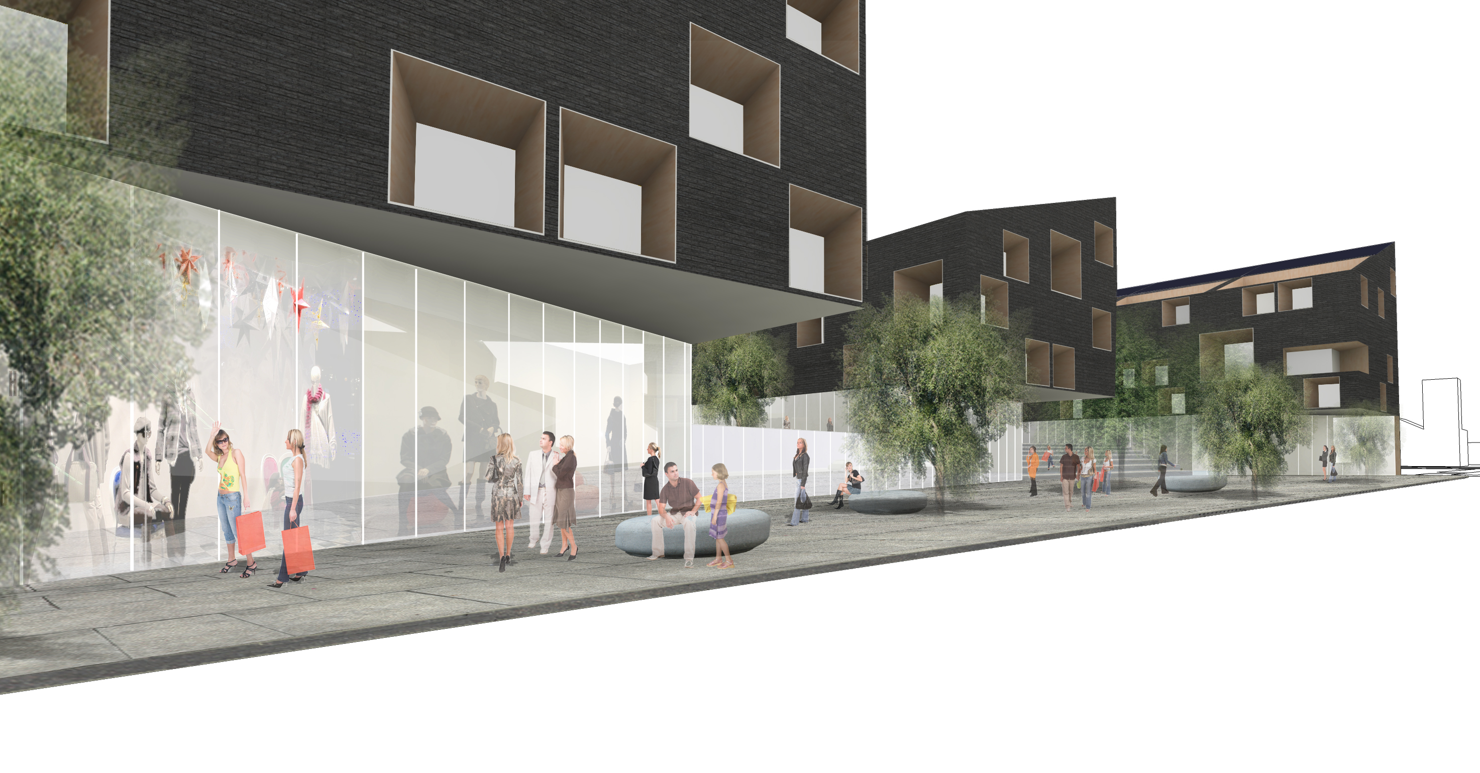 Westfield Old Orchard Glass Cube by JGMA Architizer