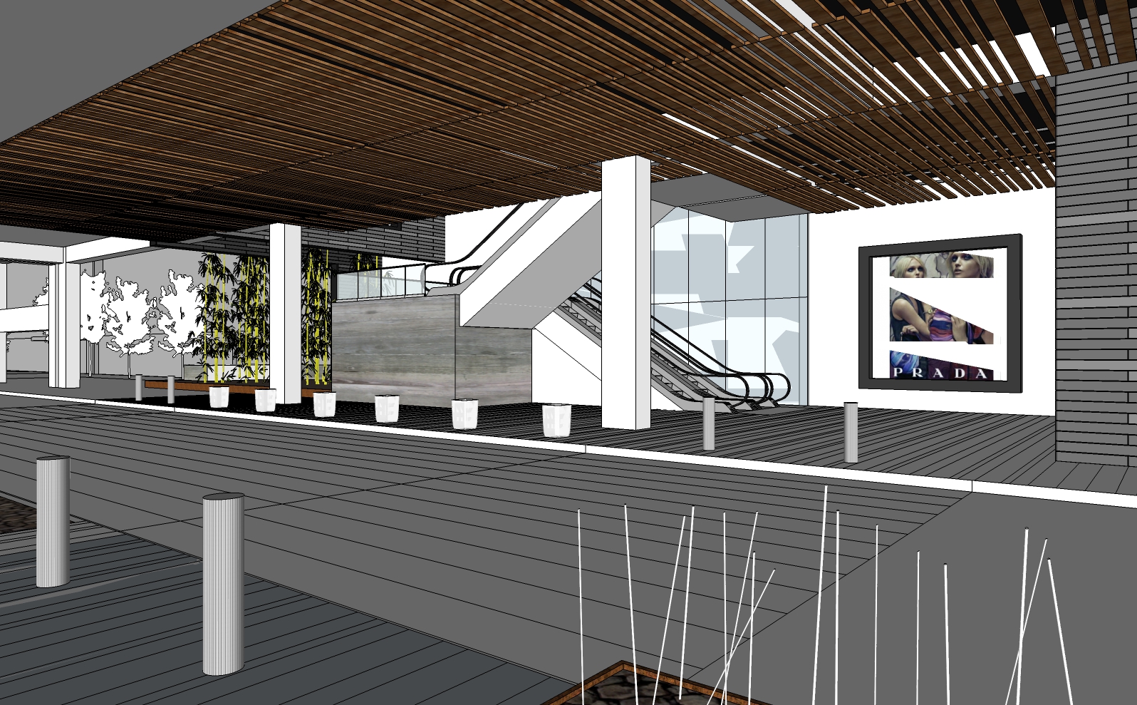 Valley Fair Parking Deck & Lobby Schematic Design by Ronald Frink