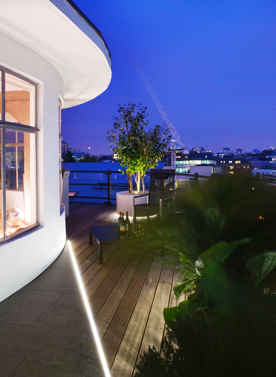 Clerkenwell Roof Terrace LED Lighting By Mylandscapes Garden Design ...