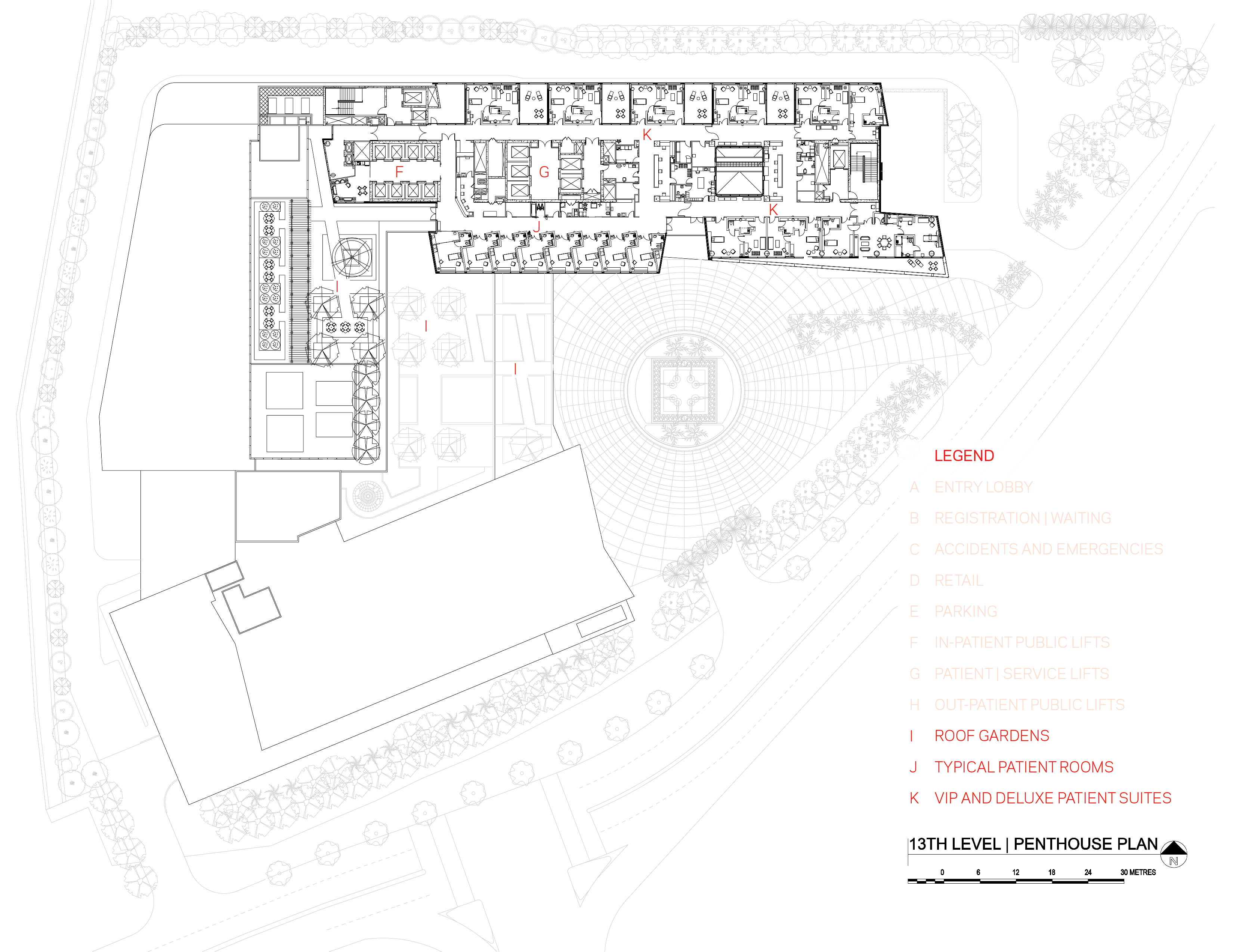 Mount Elizabeth Novena Hospital by HOK, HOK Architizer