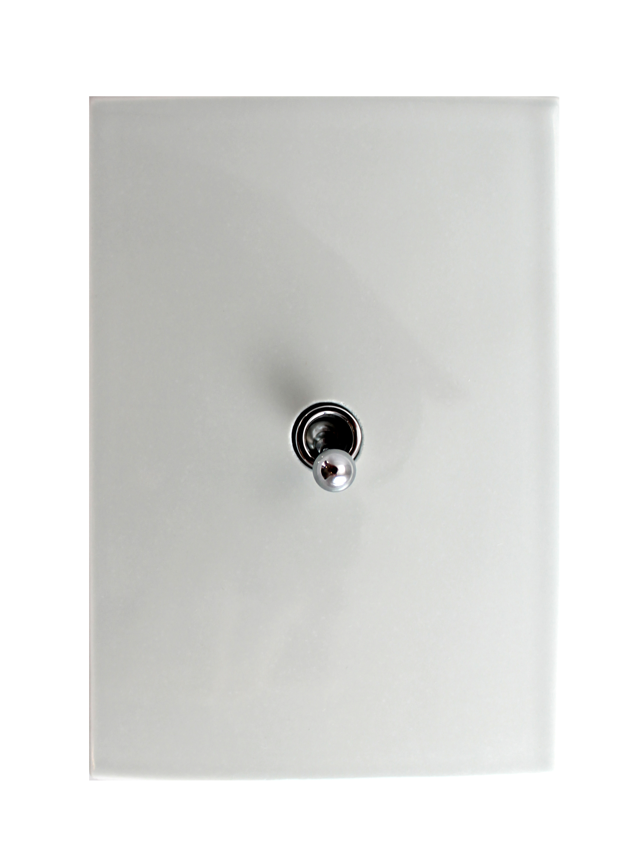 Single toggle plate with on/off dimmer switch