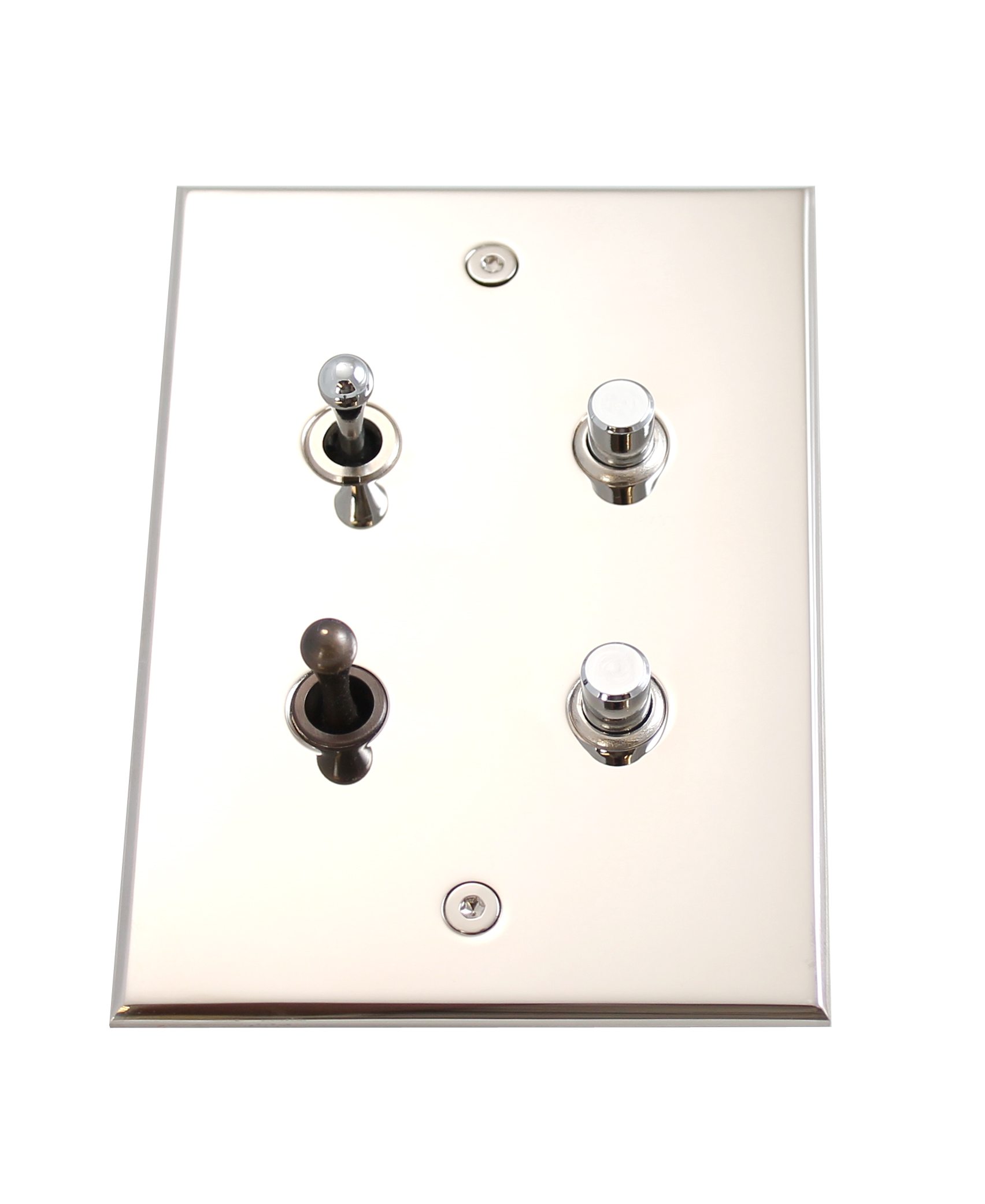Double Push Button/Double Toggle On/Off Dimmer