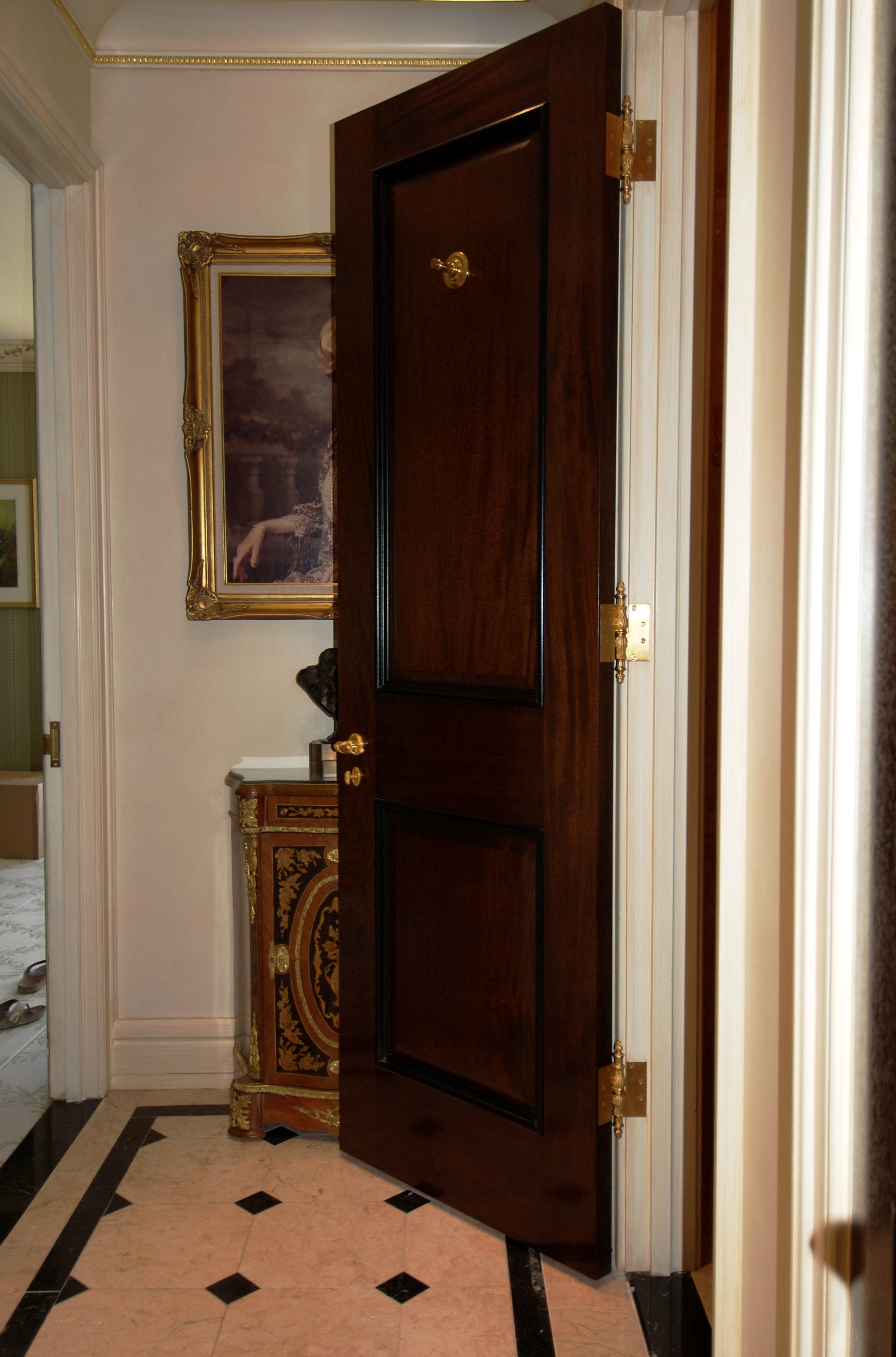 Custom mahogany doors