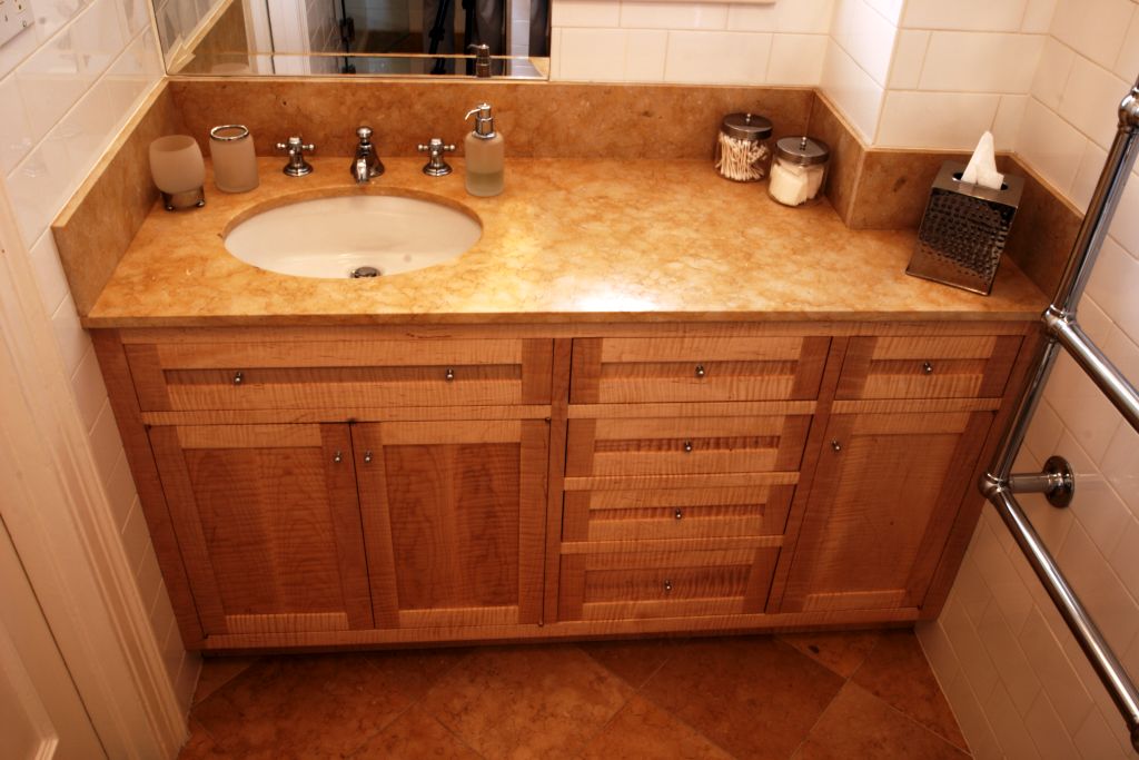 Custom Tiger Maple Vanity