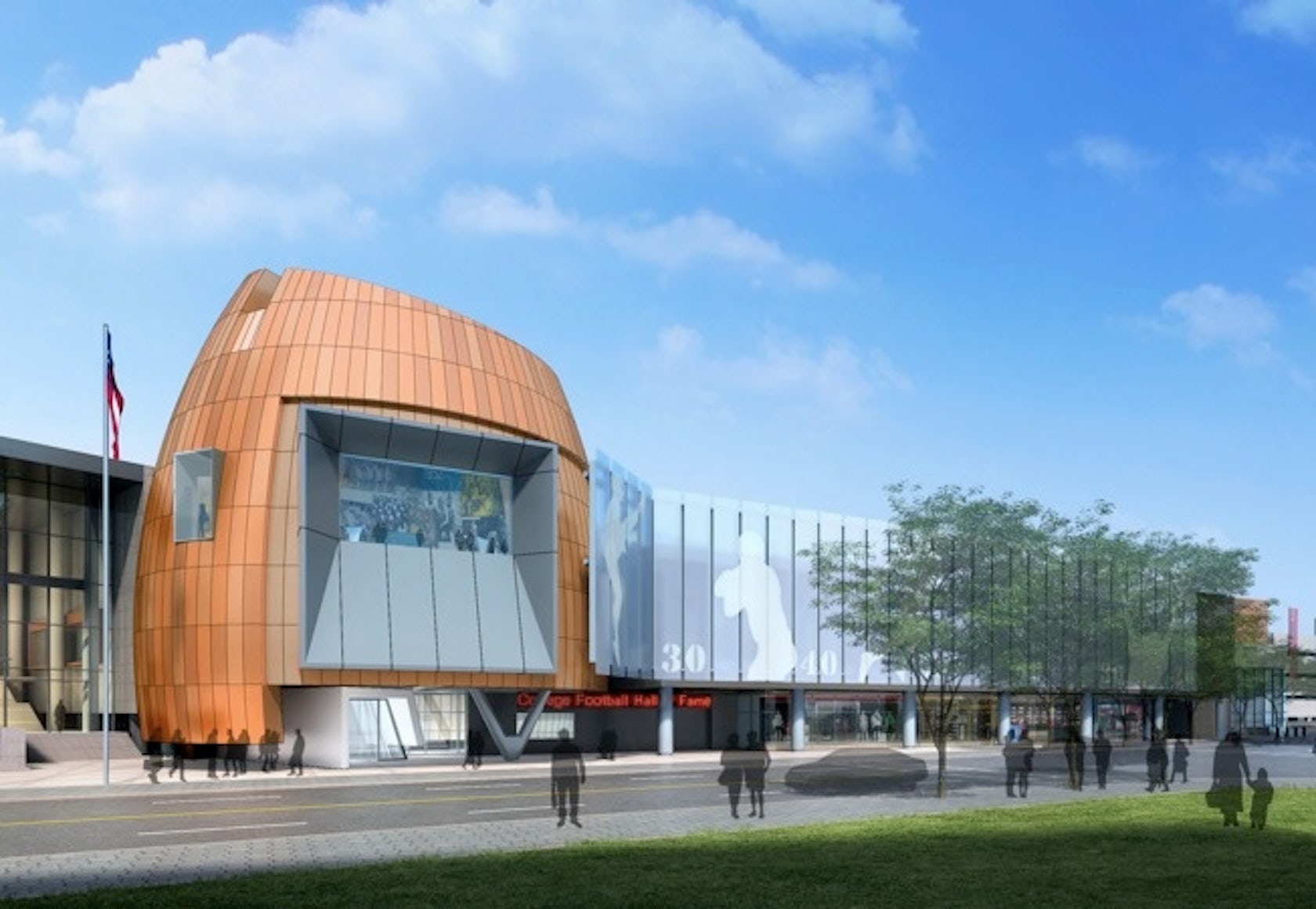 College Football Hall of Fame by tvsdesign - Architizer