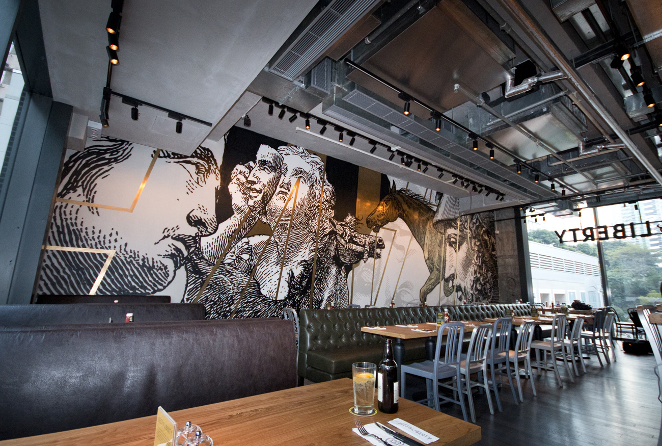 Beef and Liberty Custom Art Installation