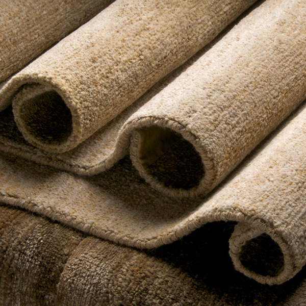 Solid hand knotted natural fibers rugs -  Mohair Silk Cashmere Wool Linen & more