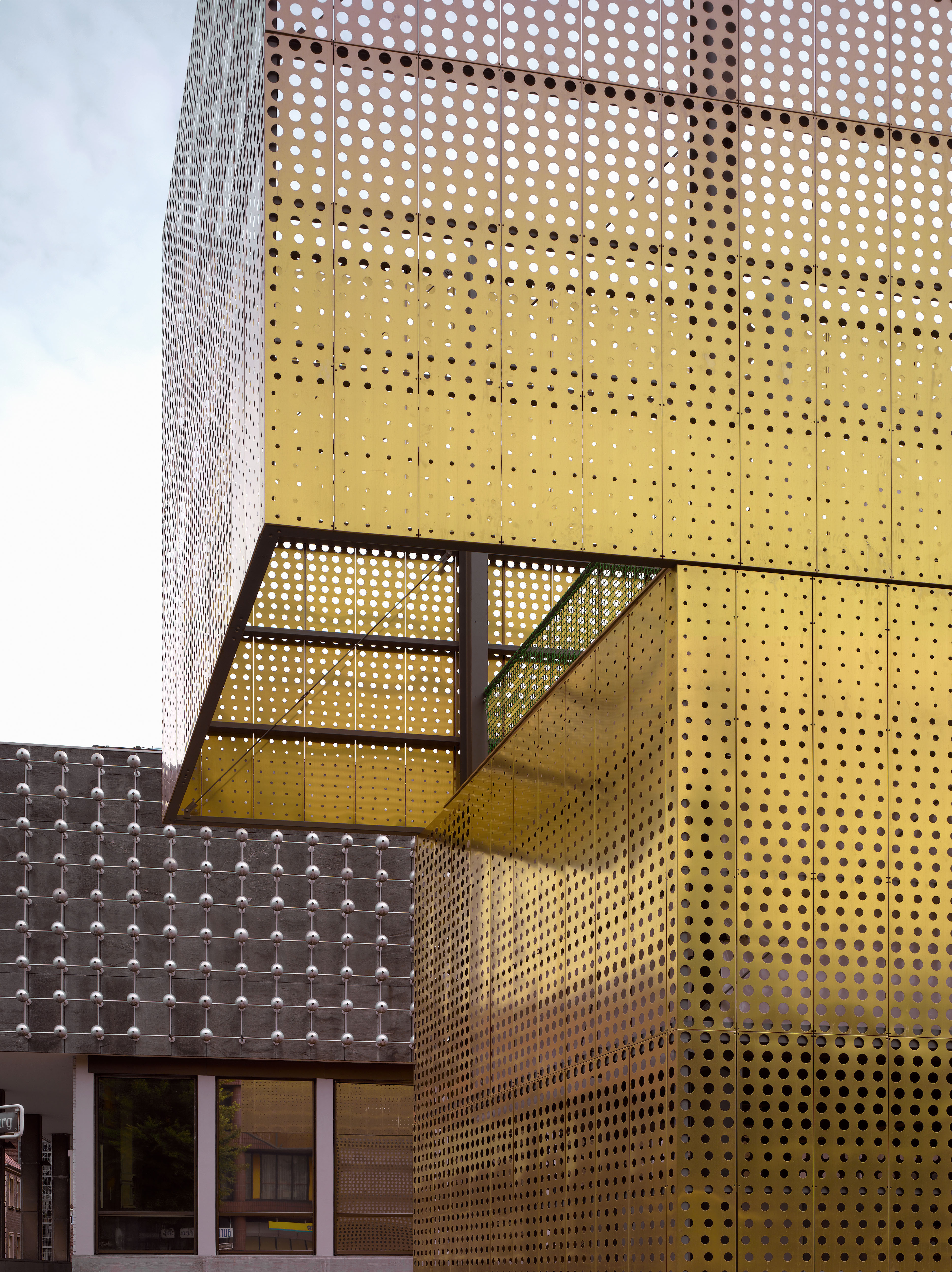 Metal mesh shop facade