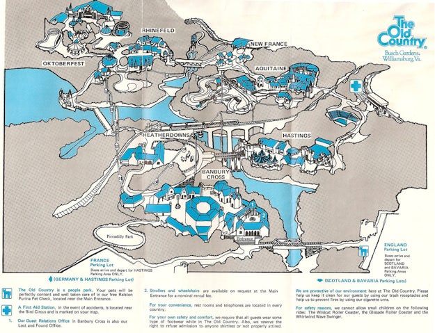 32 Thrilling Theme Park Maps To Get Your Adrenaline Pumping