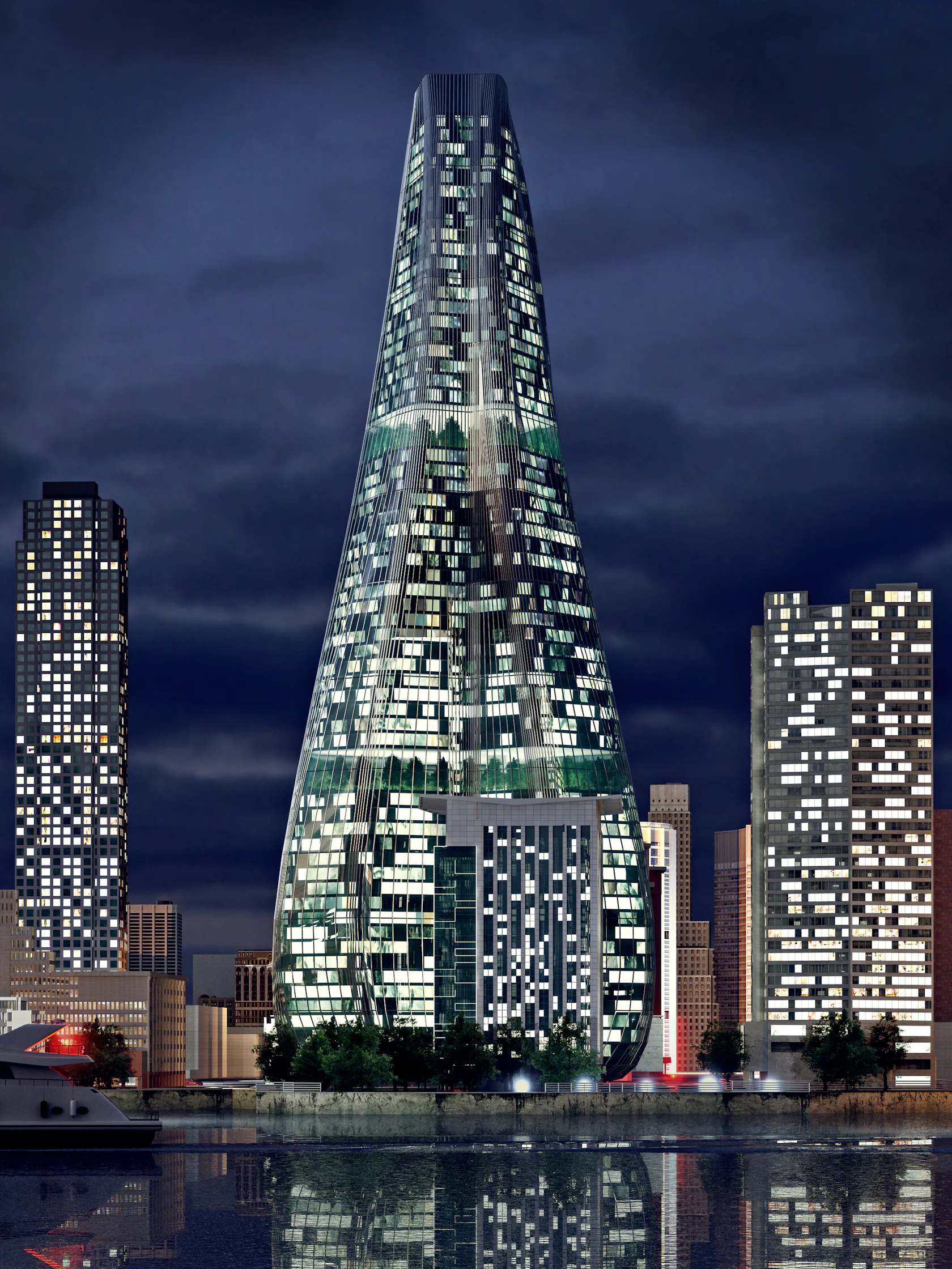 JC Mixed Use Tower by URBAN OFFICE ARCHITECTURE - Architizer