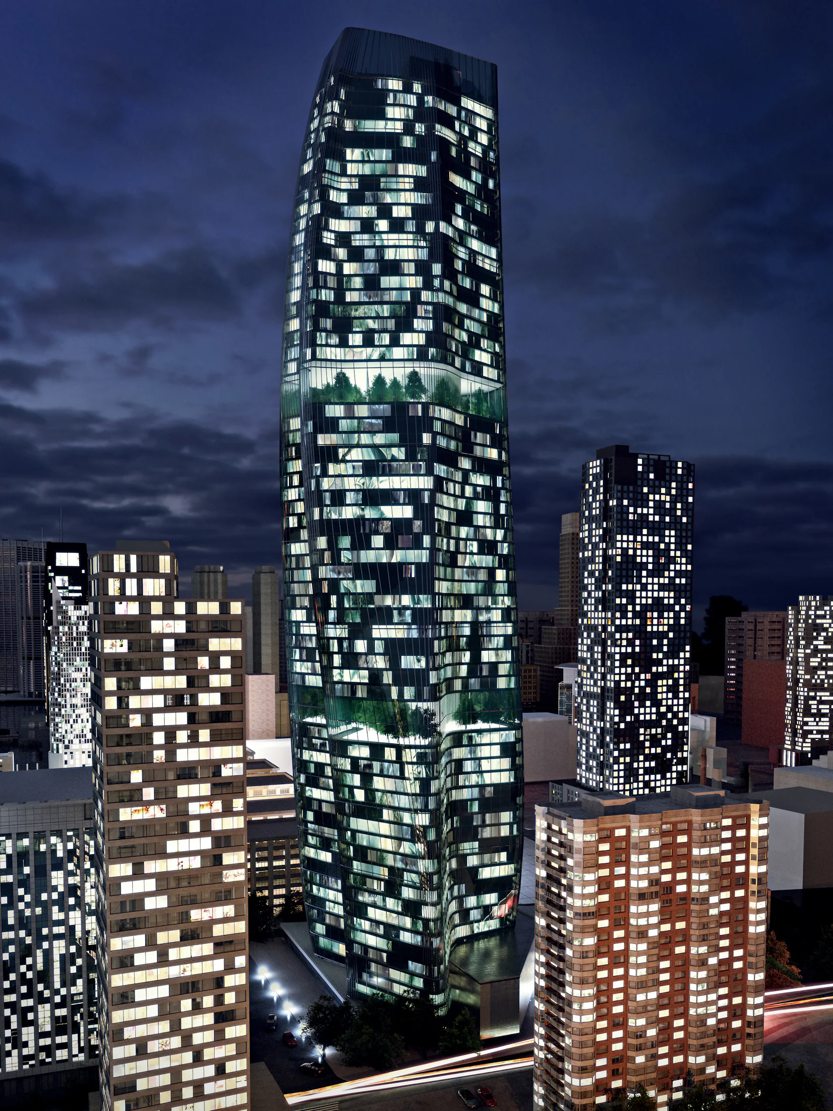 JC Mixed Use Tower by URBAN OFFICE ARCHITECTURE - Architizer