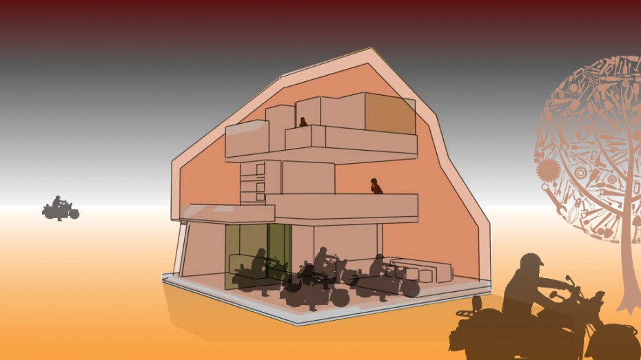 Hoorn Motorbike House by aatvos Architizer