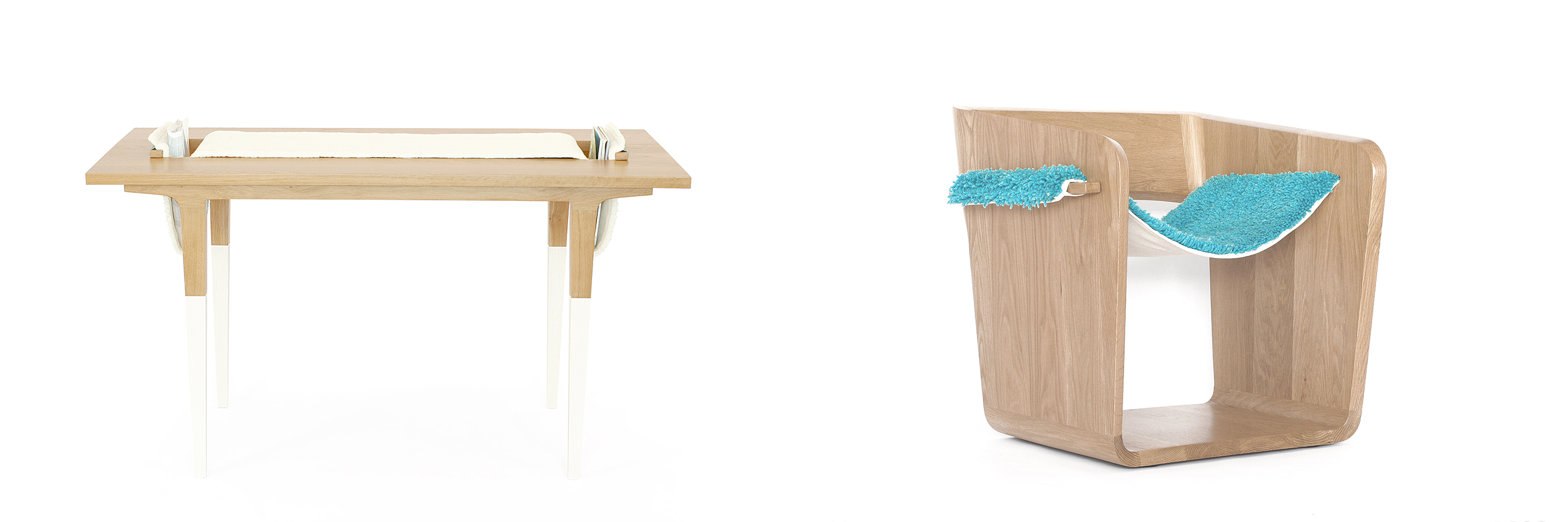 Dressed Table & Dressed Chair