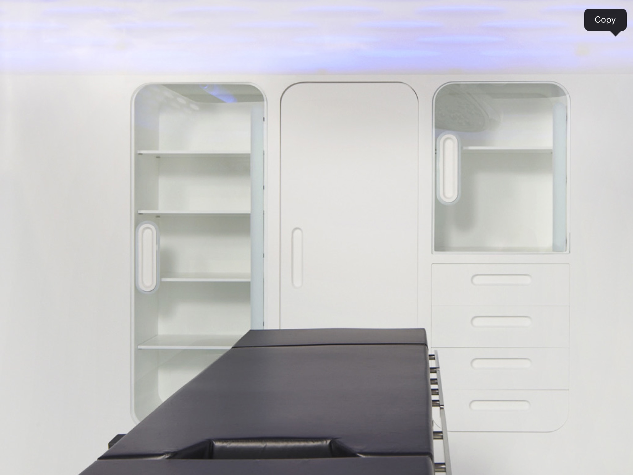 SolidCare™ Recessed Combo Cabinet with Drawers and Glass Door