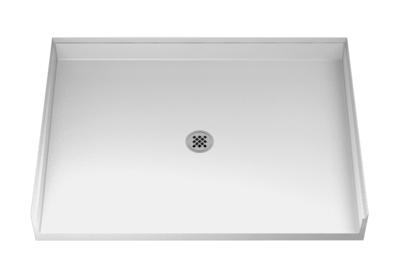 Shower Pan Series 100-48"x34" Rectangular Roll-In Alcove Shower Base