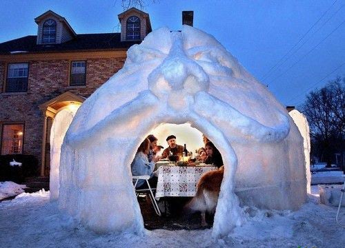 How to build a snow fortress
