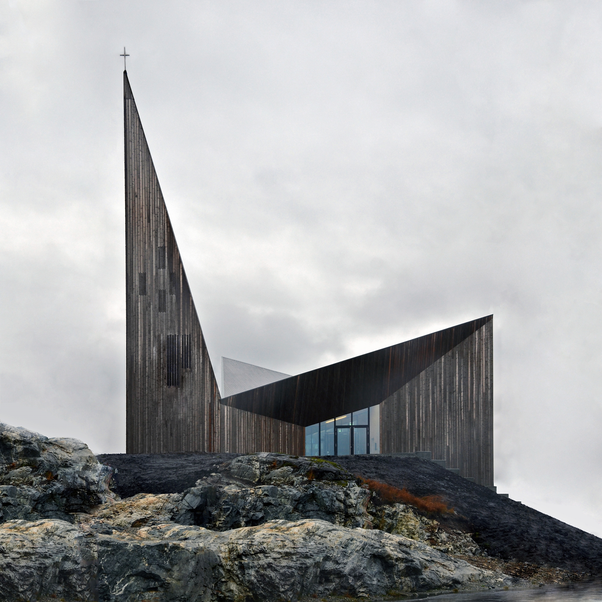 Idea 1077555: Community Church Knarvik by Reiulf Ramstad Architects in ...