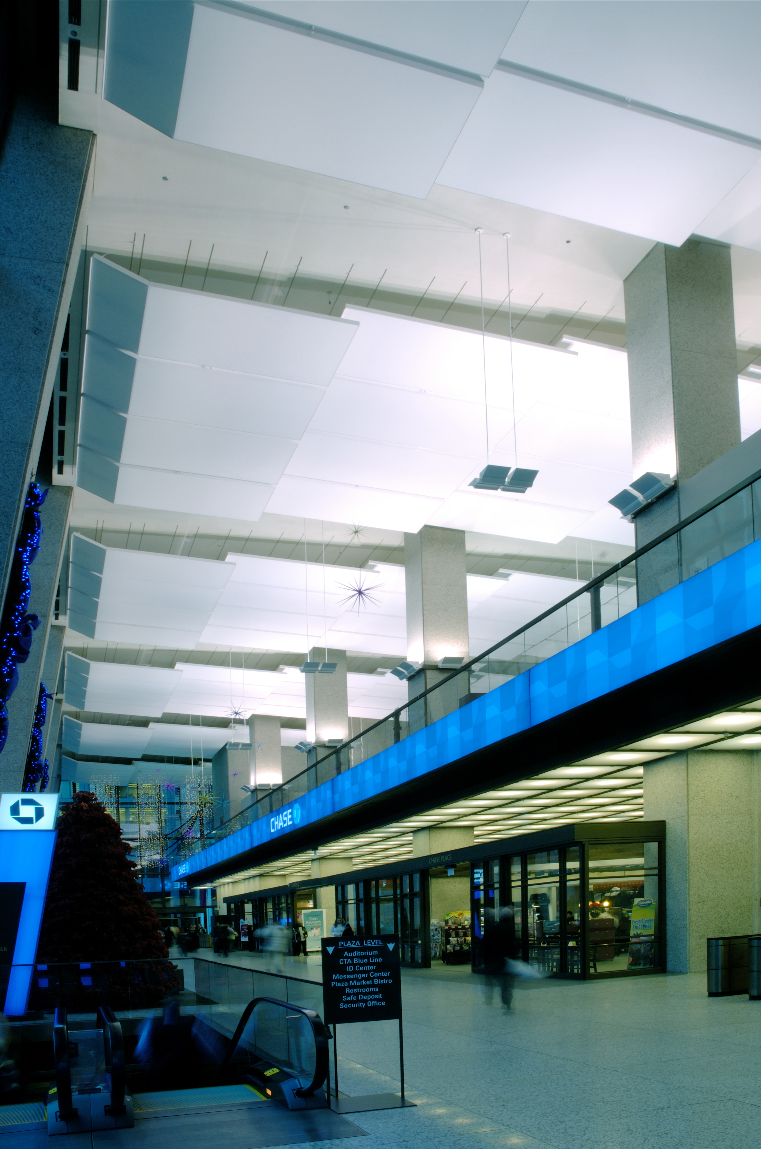 Reflective, Acoustical Ceiling Clouds