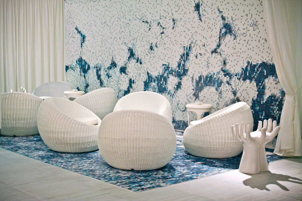 Cloudburst Tile Pattern- SPLASH! Mosaic Collection