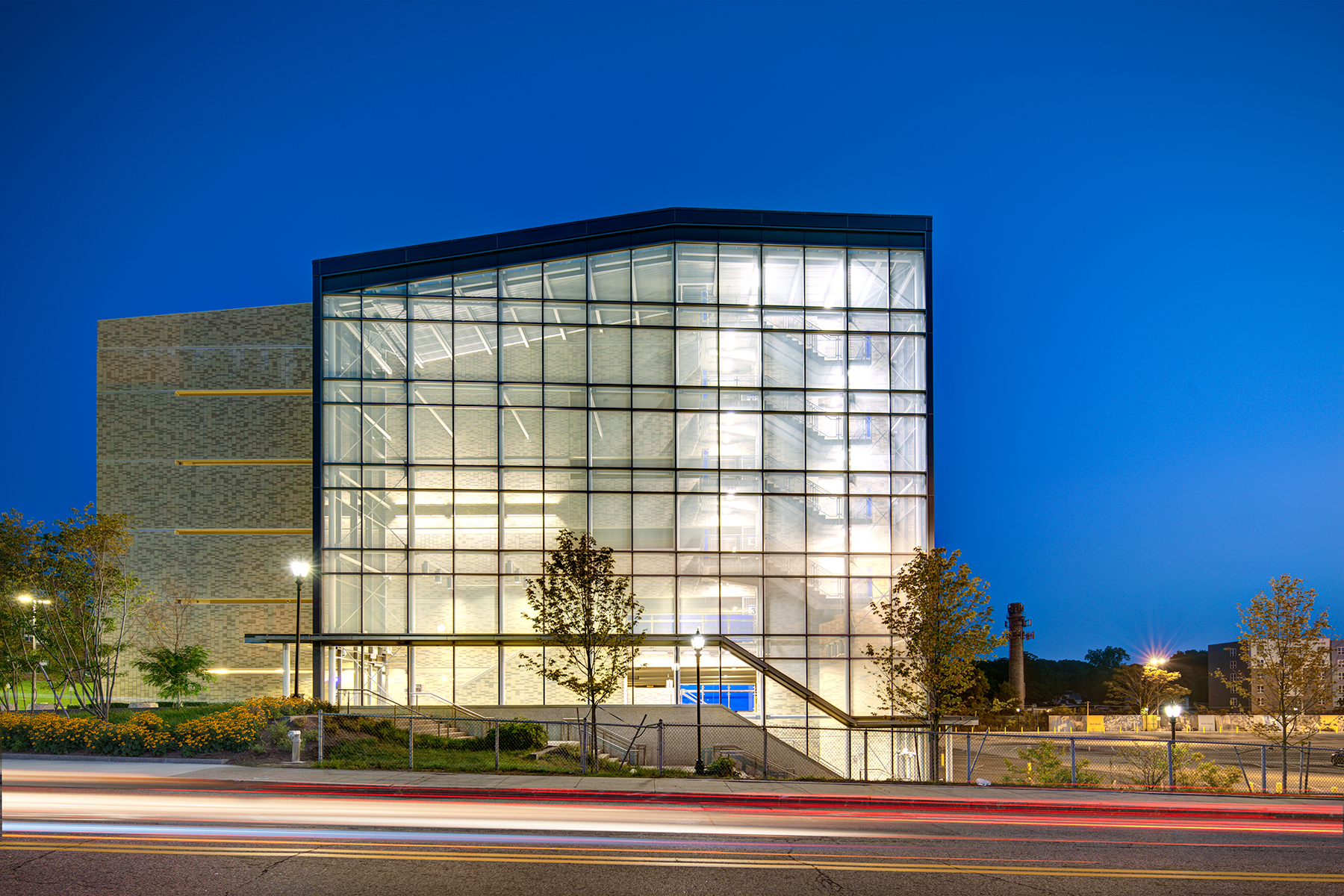 University of Massachusetts Lowell South Campus Parking Garage by