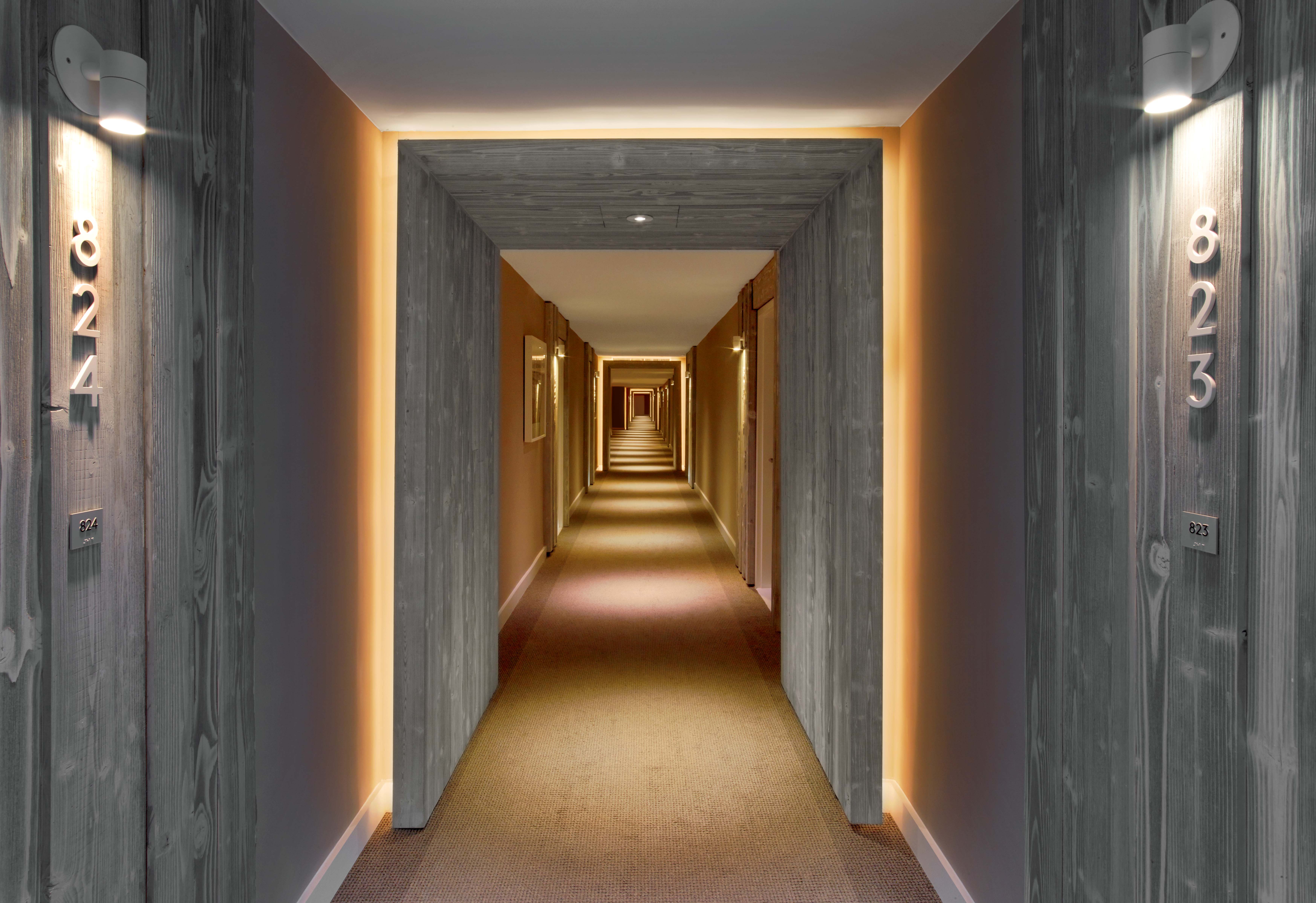 restaurant, hallway, wellness/spa, hospitality + sport, bar/nightclub, stai...