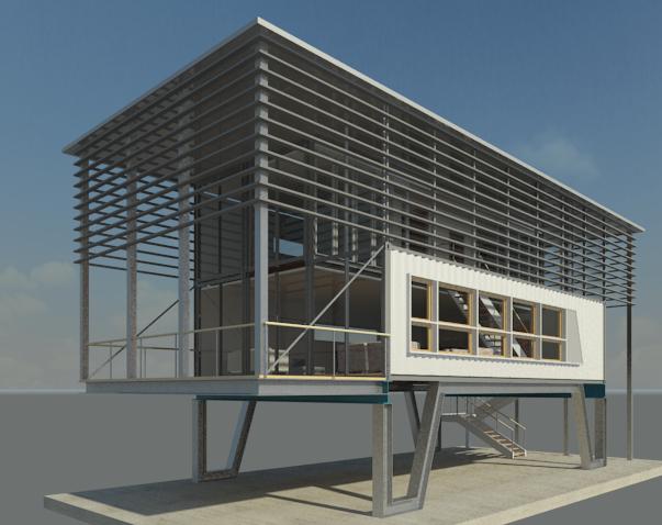 SHIPPING CONTAINER ELEVATE by Fernando Grasso Architizer