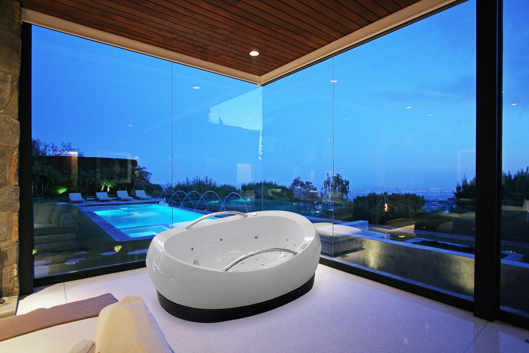 AdmireMe-Relax Freestanding Hybrid Acrylic-Composite Bathtub