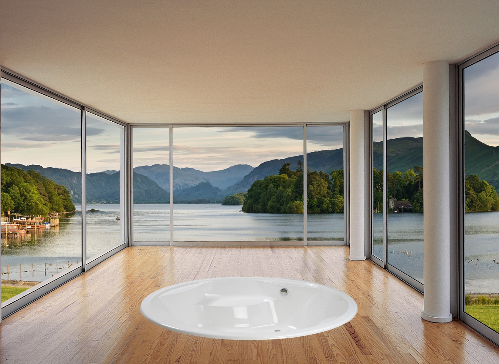 Allegra Built-in Acrylic Bathtub