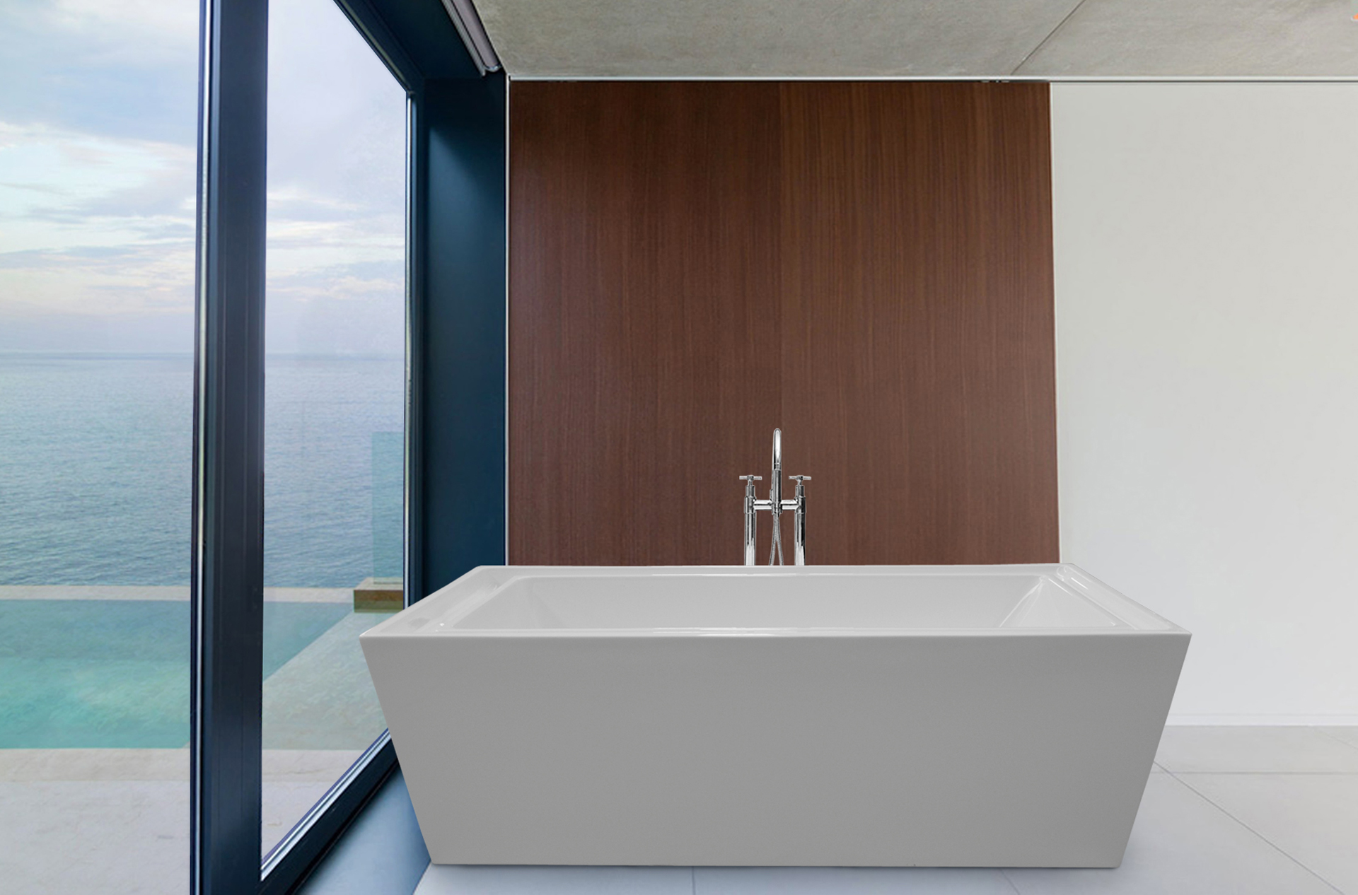PureScape 040 Freestanding Acrylic Bathtub