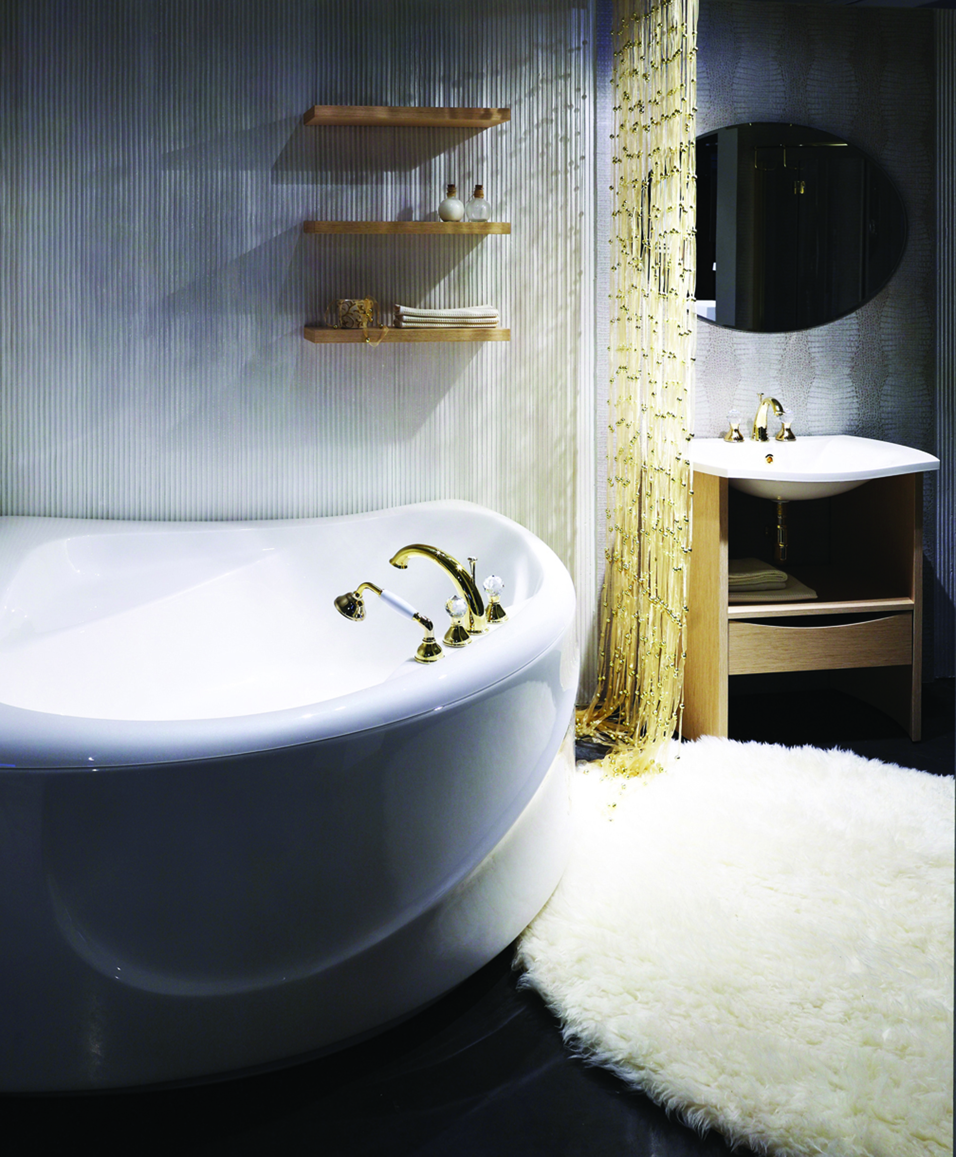 Aquatica PureScape 315 Corner Acrylic Bathtub