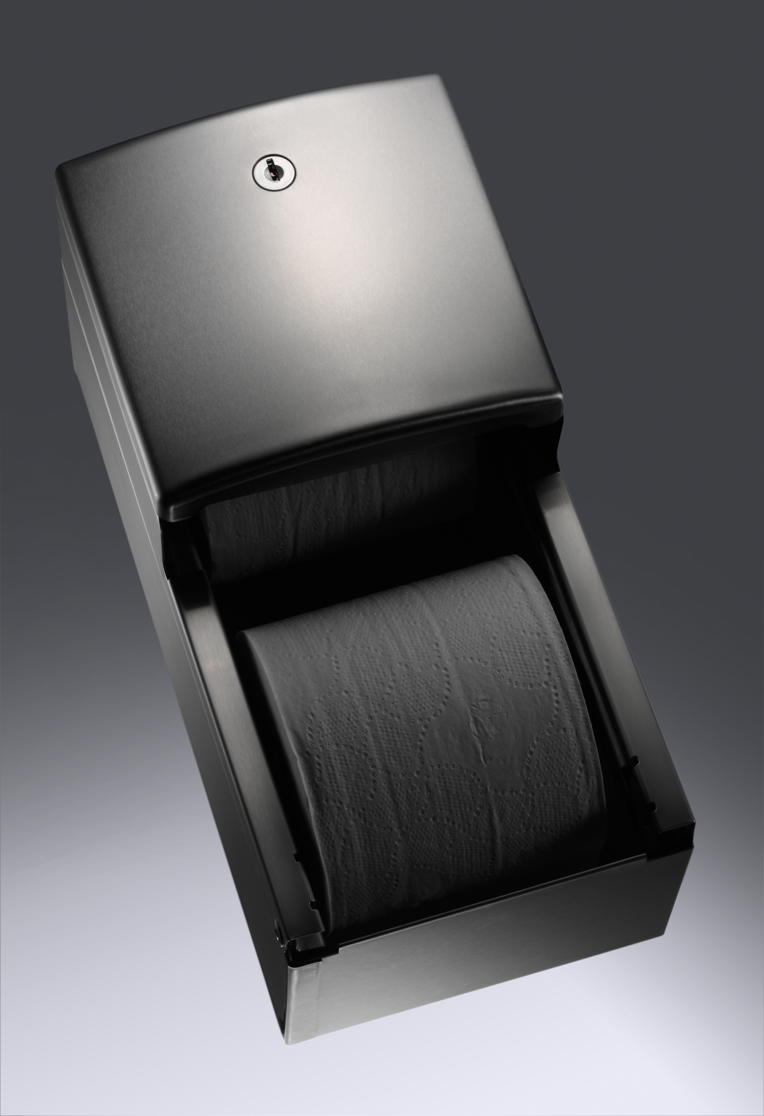 Surface Mounted Twin Hide-a-Roll Toilet Tissue Dispenser