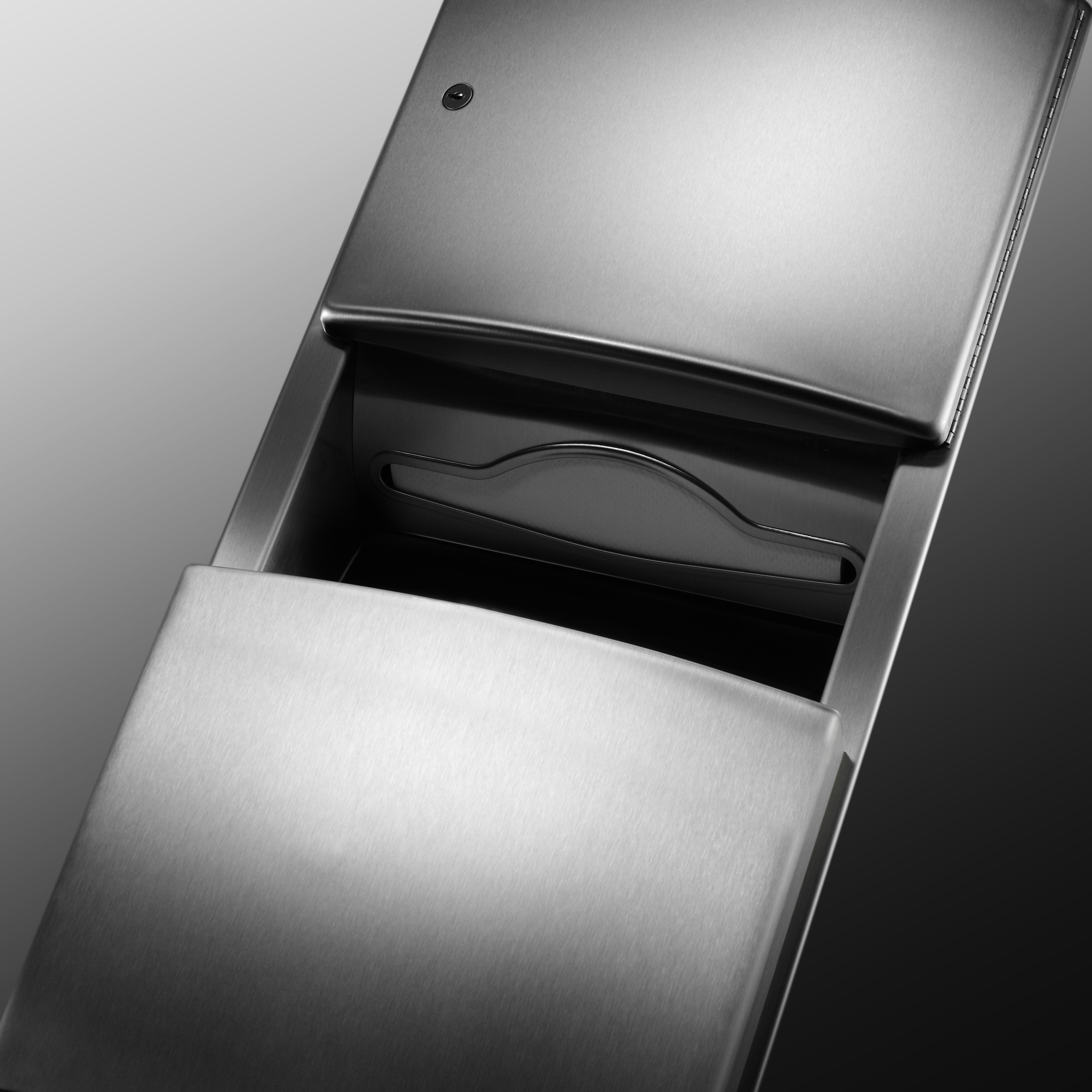 Roval™ Recessed Paper Towel Dispenser and Removable Waste Receptacle