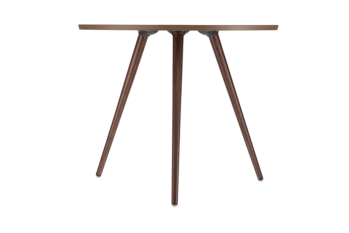 Twister Top Plate with Wood Table Leg