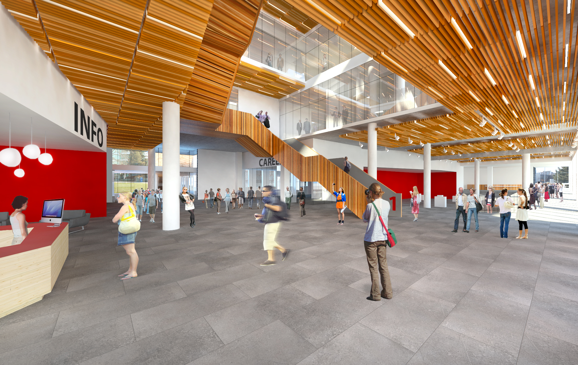 Humber College Learning Resource Commons by B+H Architects Architizer