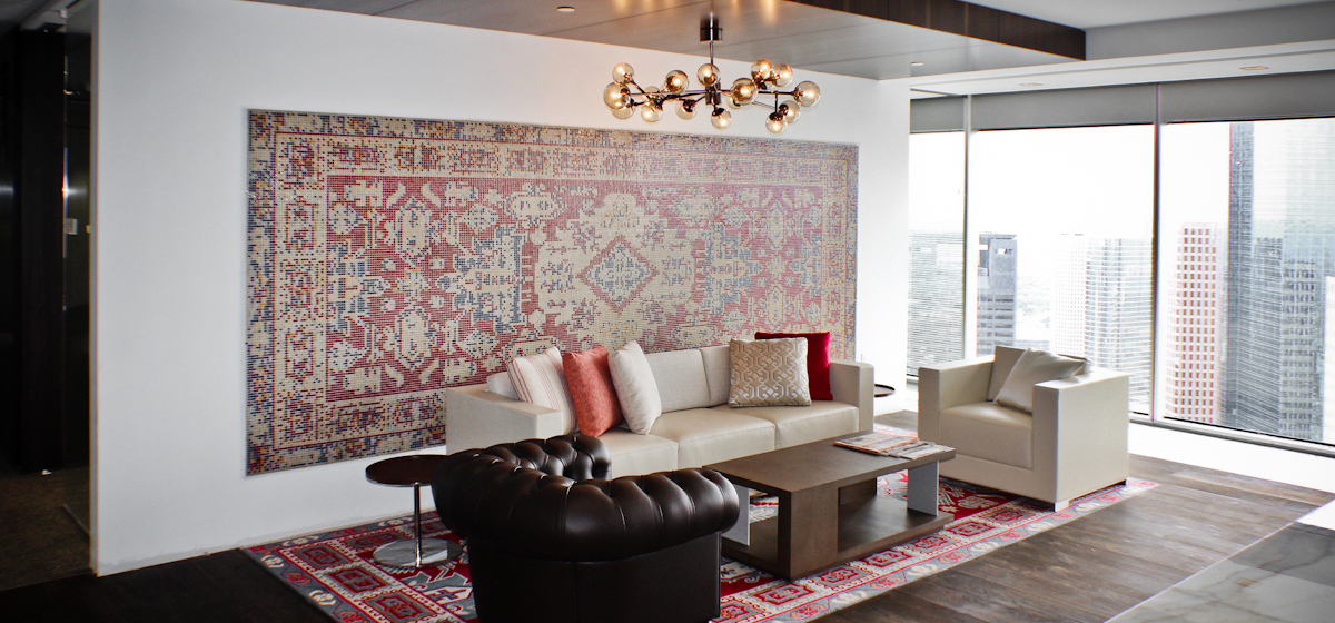 Residential Ornamental Red Mosaic