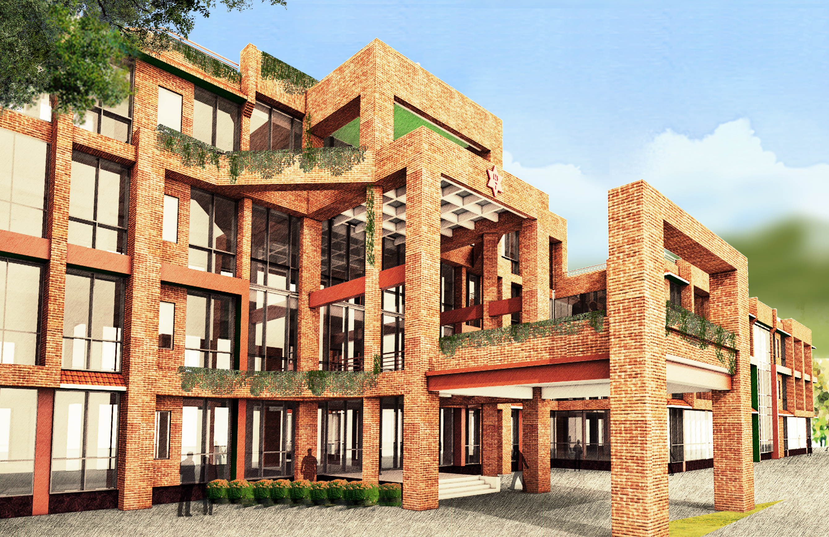 Corporate office Building of NABIL Bank Ltd. by Mr. & Mrs. M. L