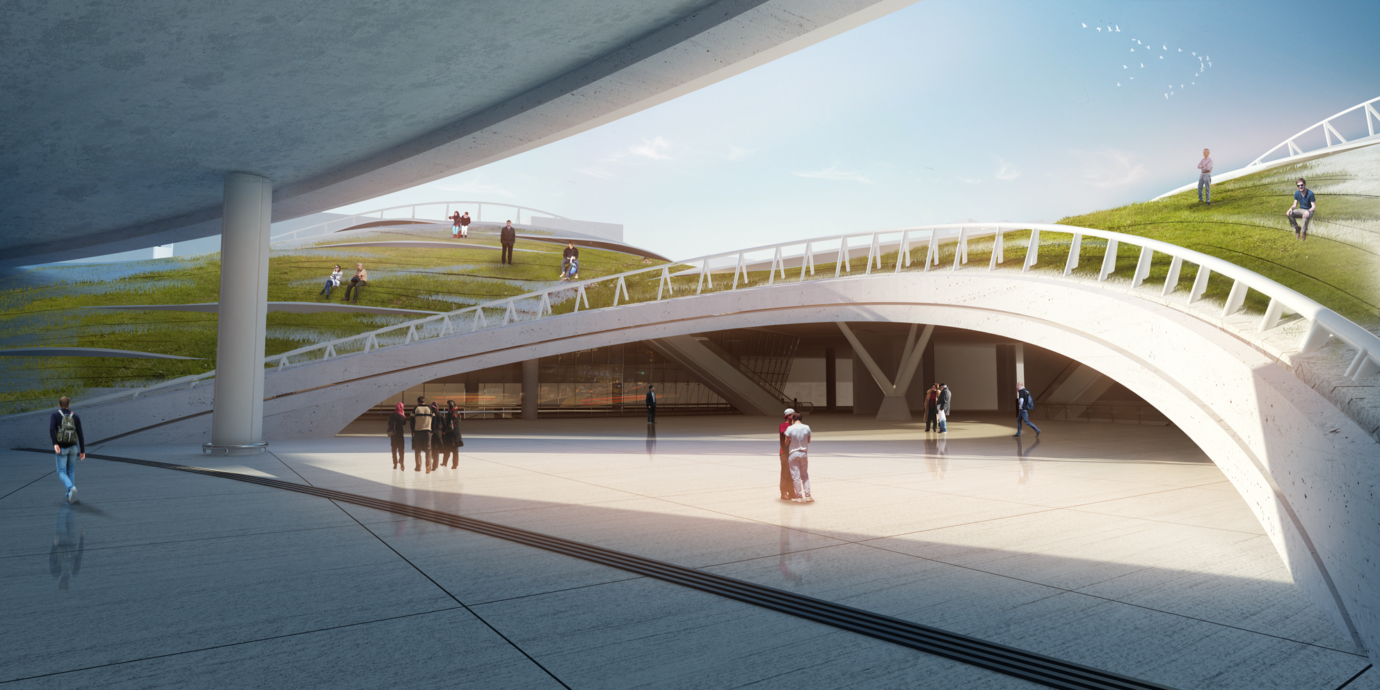 Qibla Plaza Competition 2nd Prize Winning Proposal by Erfan Farahmand