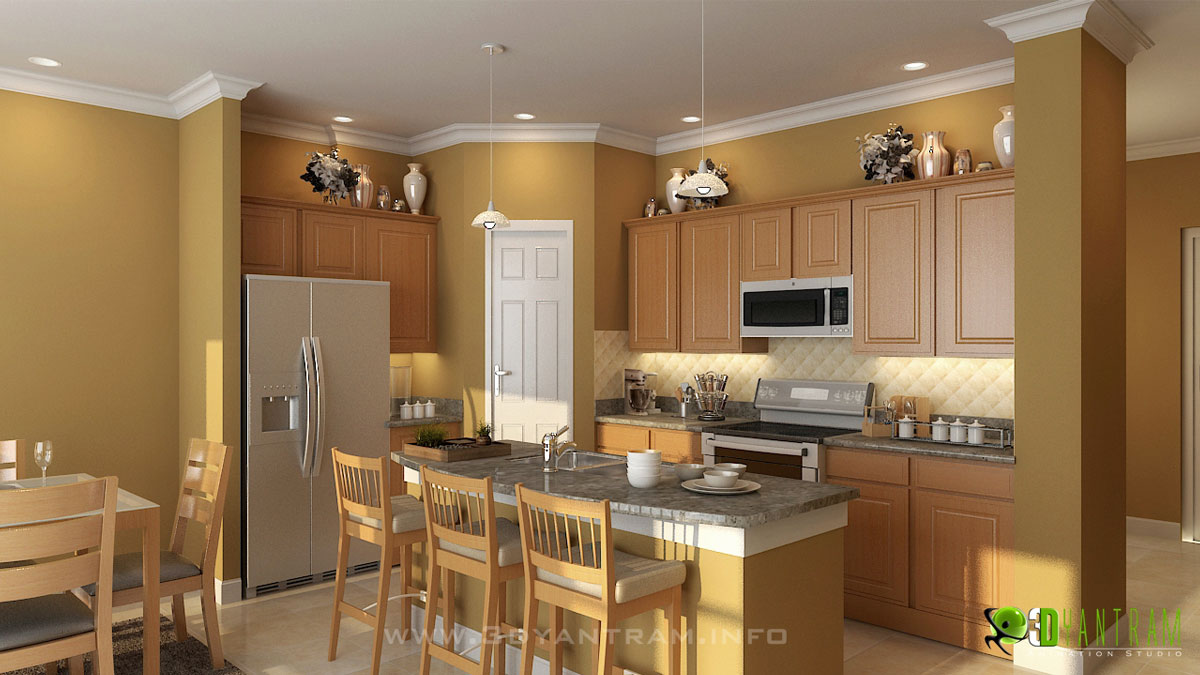 Kitchen Interior design by Interior 3D Rendering - Architizer
