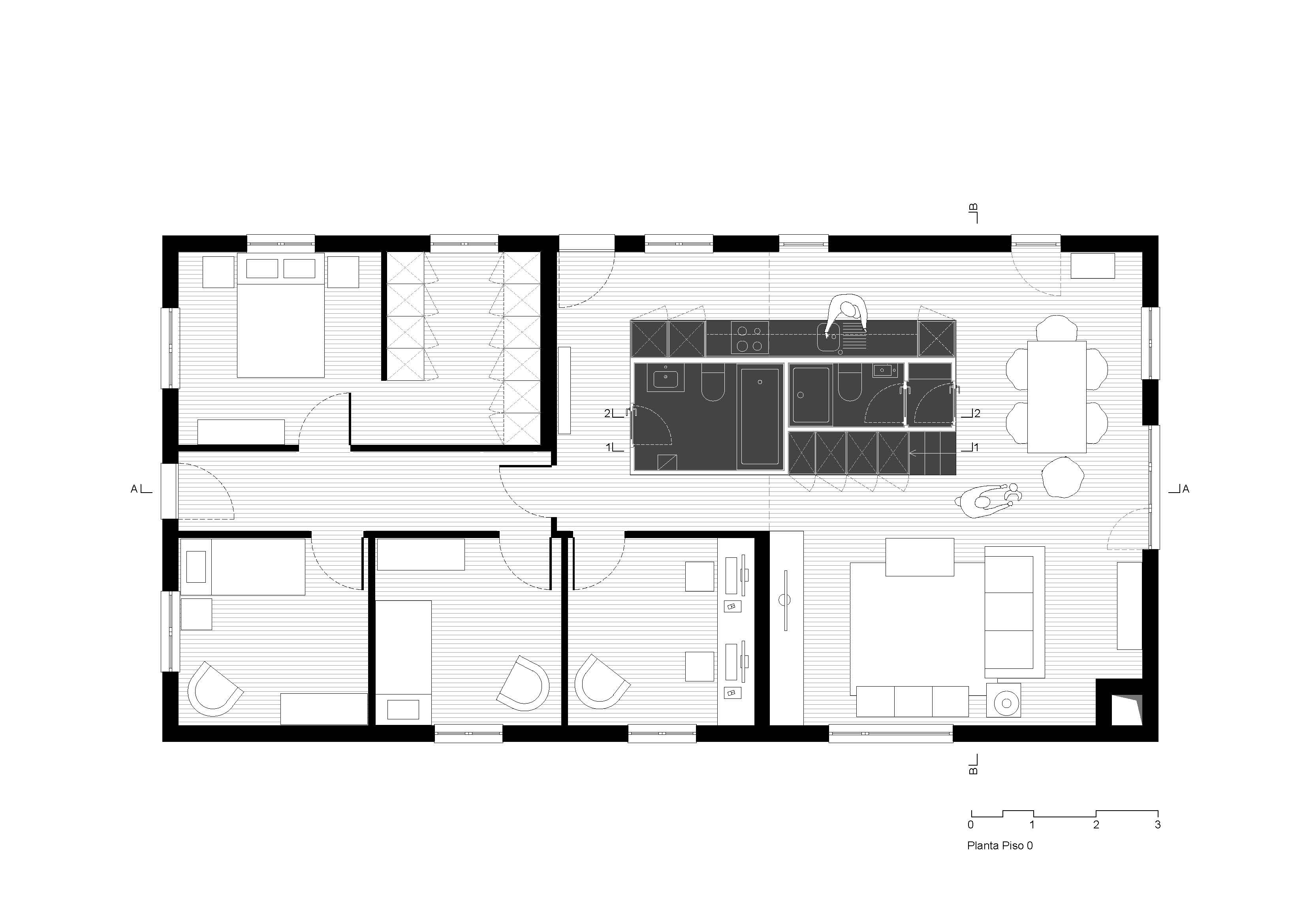 Барнхаус одноэтажный планировка
