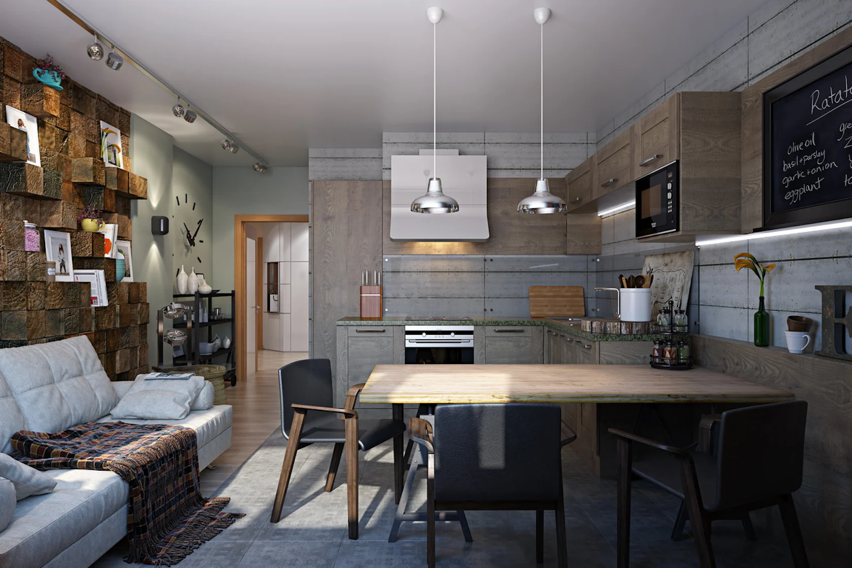 Kitchen: 3d render by Archicgi - Architizer