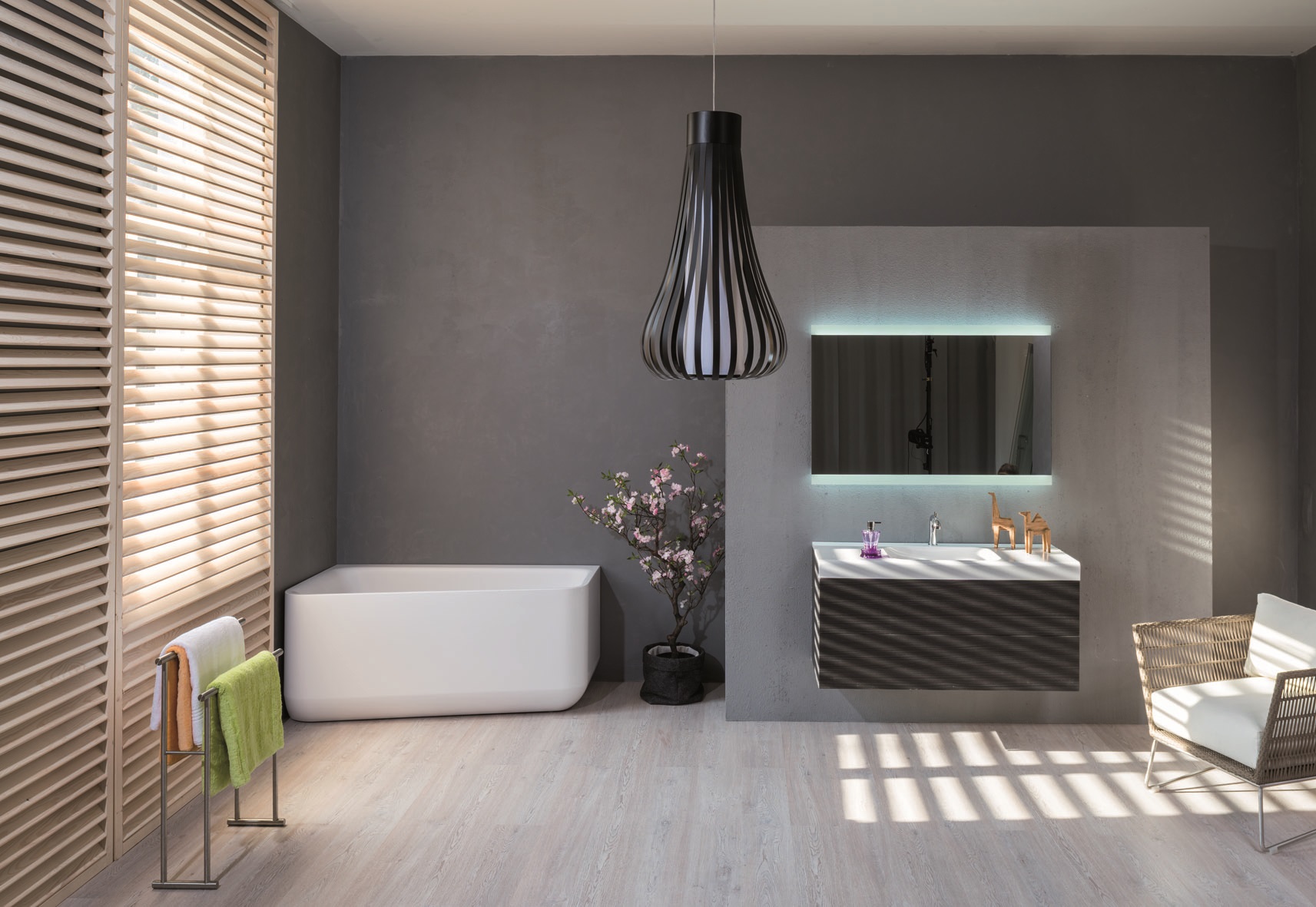 Aquatica Jane-Wht AquaStone Corner Bathtub