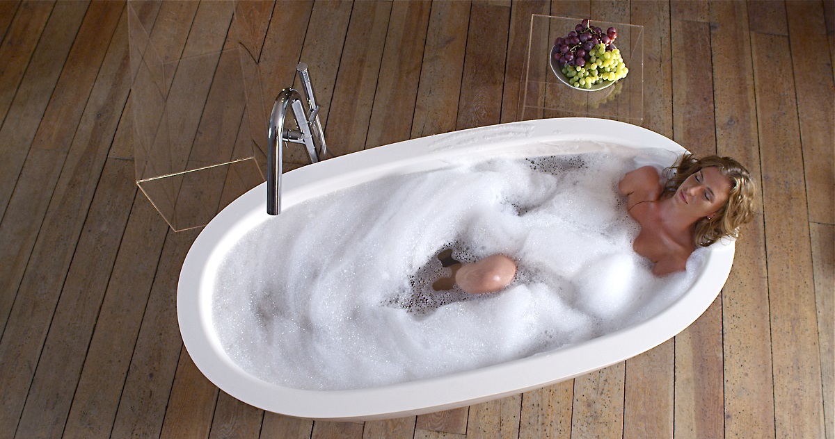 Aquatica Karolina Relax Stone Air Massage Bathtub - Fine Matte