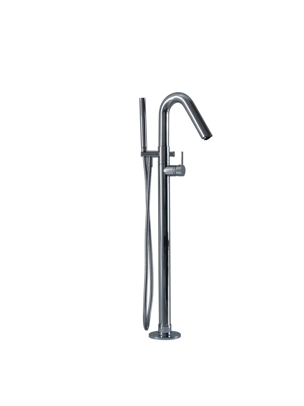 Aquatica Colonna WS Faucet – Floor Mounted Tub Filler – Chrome