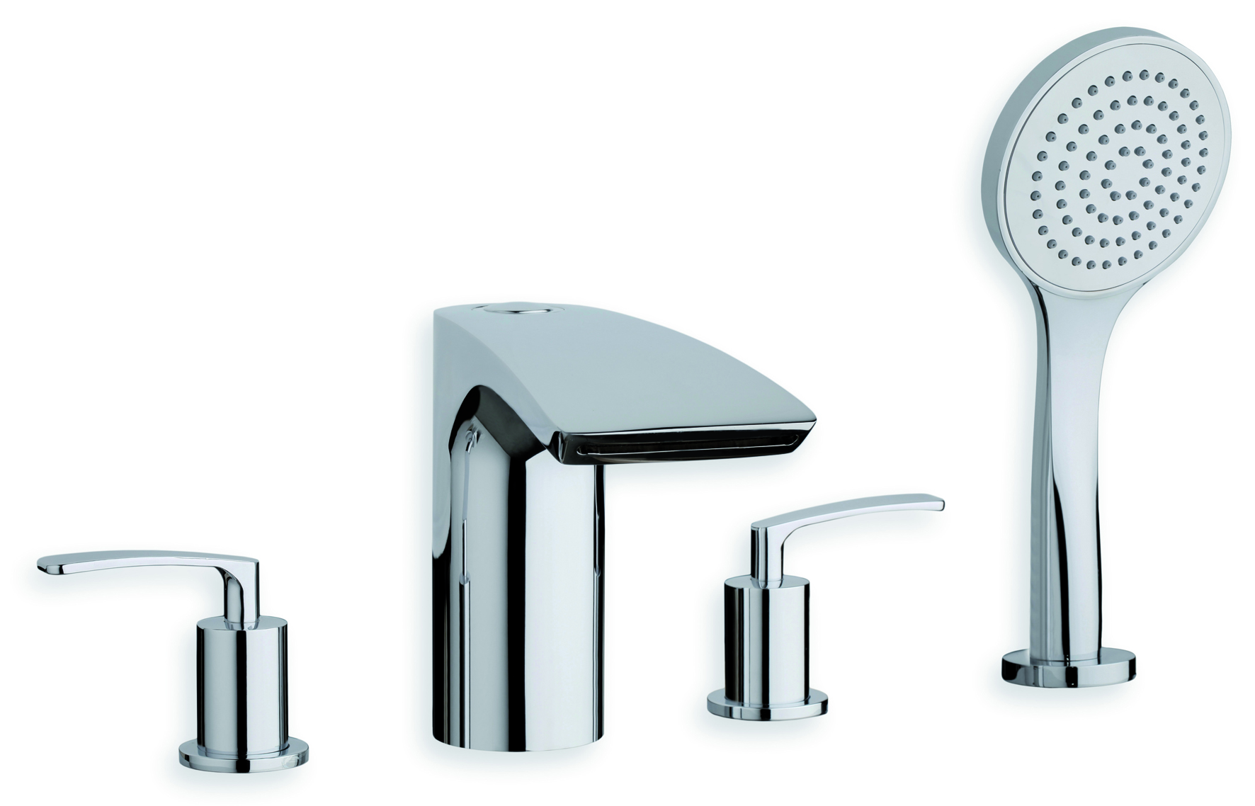 Aquatica Bollicine 4-Hole Deck Mounted Bath Filler (SKU-126) – Chrome